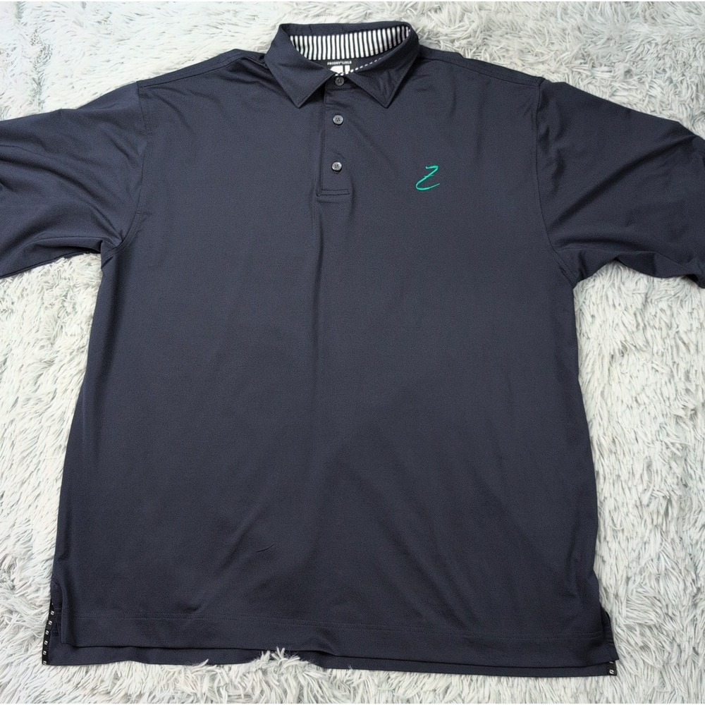 Footjoy Shirt Mens XL Blue Polo Golf Logo Athletic Preppy Elmcrest Comfort